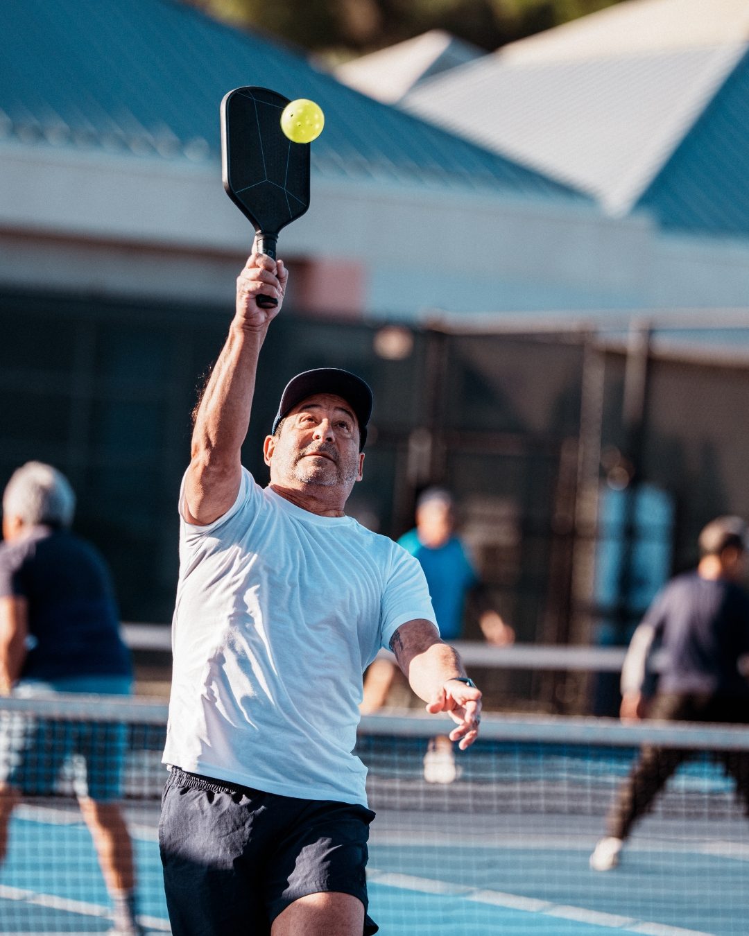 Pickleball on court